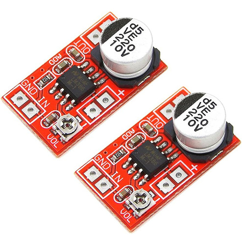 2 Pcs Dc 5v12v 6v 9v Mini Micrófono Electret Amplifica...