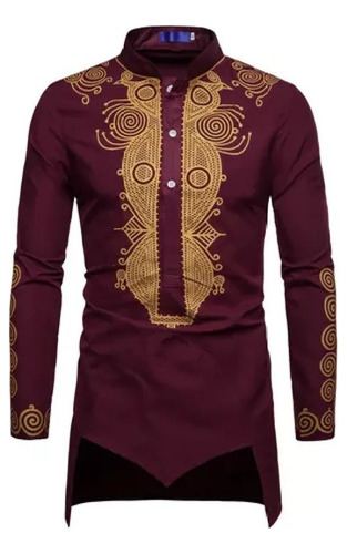 Camisa Social Masculina Africana Camisas De Negócios