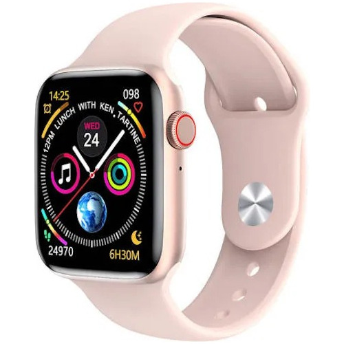 Smartwatch Genérica T500 + Pro Sport Caja De Abs Rosa Malla Rosa De Goma