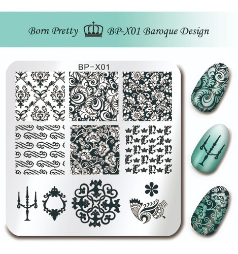 Placas Cuadradas Para Stamping Originales Born Pretty