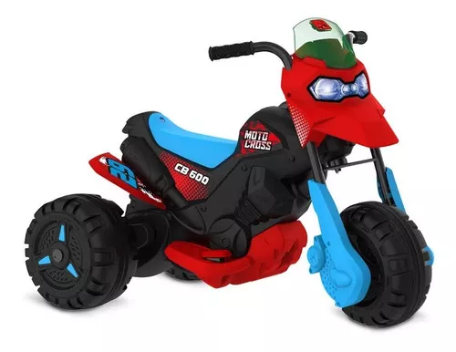 Moto Elétrica Infantil Cross Até 25kg Som 2-3 Km/h Importway Cor Azul