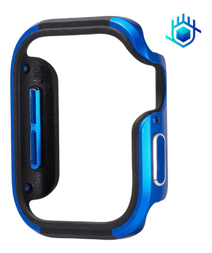 Imagen 1 de 10 de Funda Titanium + Mica Para Apple Watch Lujo Premium Ligero