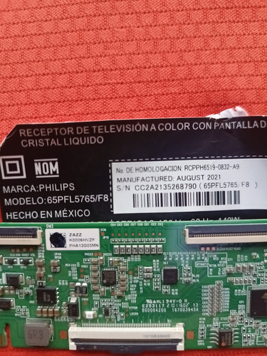 Tarjeta T-com Philips 65pfl5765/f8 / K0006hvzf (Usado)