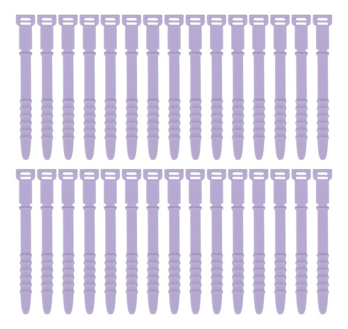 Bridas De Silicona Reutilizable 11 Cm Para Organización De C