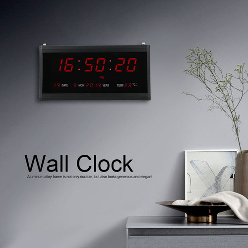 Reloj Digital De Montaje En Pared De Moda Led Eléctrico Mode