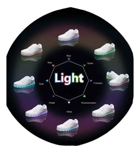 - Nuevos Zapatos Deportivos Luminosos Led Con Carga Usb