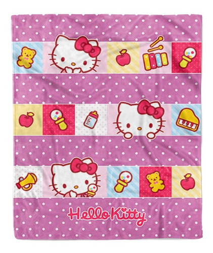 Cobertor Bebé Suave Y Calientito Hello Kitty - Providencia Color Morado