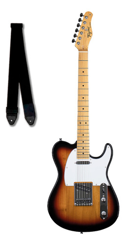 Guitarra Tagima Tw-55 Tw 55 Sb Com Correia Cor Sunburst Material Do Diapasão Maple Orientação Da Mão Destro