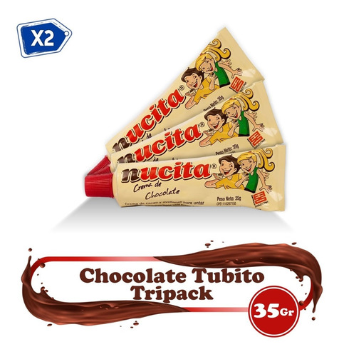 Nucita Chocolate Pack Tubito 35 Gr