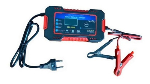 Cargador De Batería Arrancador 12v 6a Lcd Inteligente