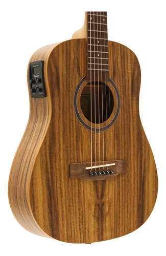 Guitarra Mini Electroacustica Bamboo Koa Natural 34 C/ Funda