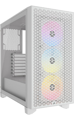 Case Corsair 3000d Rgb Airflow White Icue Vidrio Templado