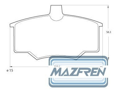 Pastilla Freno Chevrolet Monza Kadett Ipanema 89/96 Mazfren