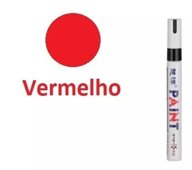 Tinta pintar moto vermelha