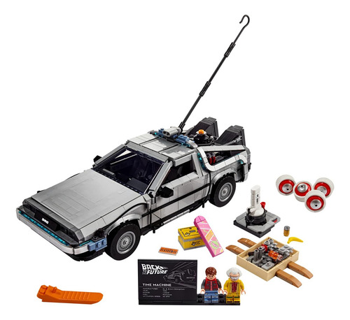 Lego 10300 Back To The Future Time Machine, Construyendo 1 De 3 Versiones Del Coche De Viaje En El Tiempo (1872 Piezas)
