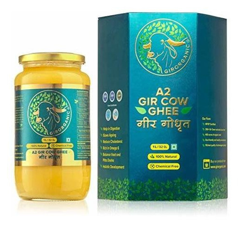 Mantequilla Ghee Organic Grass Fed A2 Ghee 32 Oz From
