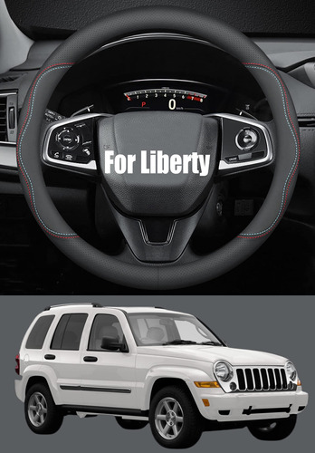 Bllxesd Funda Para Volante Jeep Liberty Cuero Transpirable