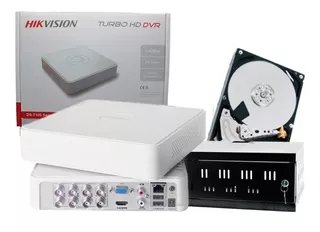 Dvr Hikvision 8ch Turbo Hd 1080 Lite + Gabinete + Disco Duro