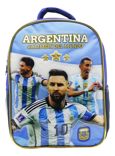 Mochila Jardin Argentina Campeon Mundial Afa Messi Original 