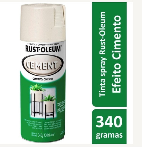 Spray Cimento Fosco  - Para Objetos Decorativos