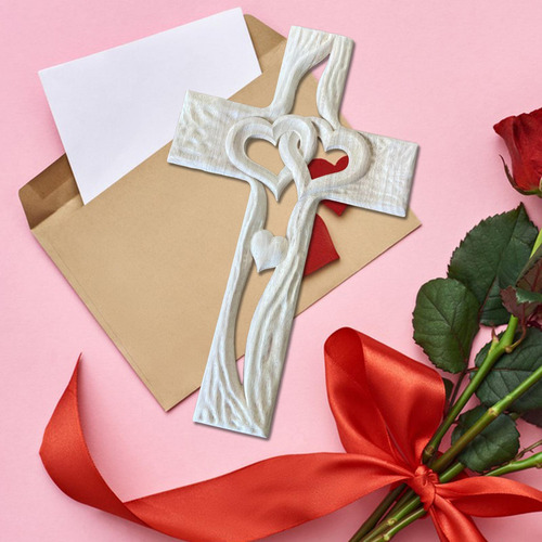 Cruz De Madera Tallada Espiritualidad Con Estándar