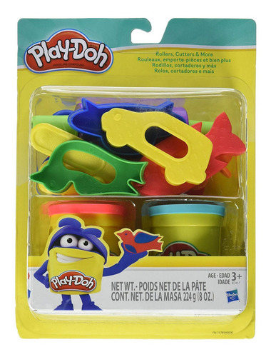 Imagen 1 de 2 de Play Doh Rodillos Y Cortadores Juguete Hasbro 100% Original
