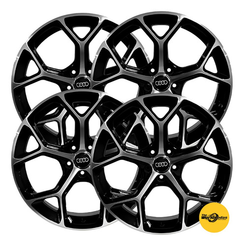 04 Rodas Audi Rs5 2023 Aro 19 Preta + 04 235/40/19