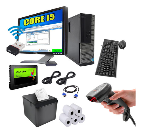 Kit Punto De Venta Pc Corei5 + Lector + Impresora Termica