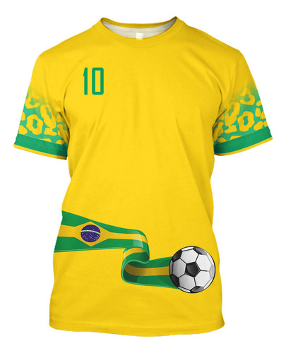 Qy Camiseta Número 10 De La Selección Nacional De Brasil