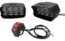 Comprar Par Faros Auxiliares 8led 12v 24w + Tecla Swicht Moto Dyl 