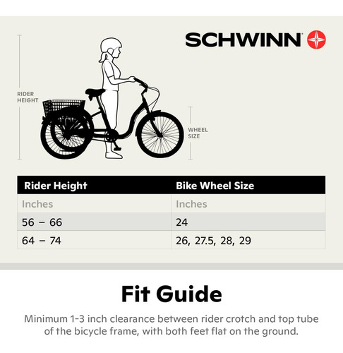 Triciclo Cruiser Para Adultos 26p Ajustable 7v Azul Schwinn