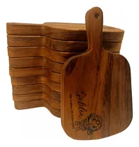 Comprar Set 10 Tablas Charcutería, Quesos, 16x27cm D1, Madera Parota