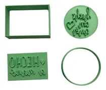 Comprar Sellos Etiquetas Hecho A Mano - Hecho Con Amor Para Ceramica Exterior Rojo