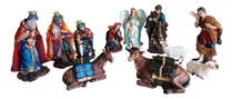 Comprar Nacimiento Navideño 11 Piezas Figuras De Resina 23 Cm