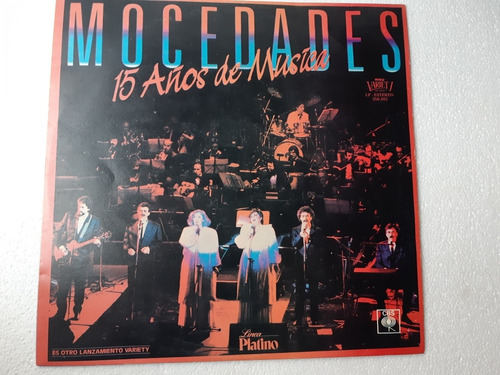 Disco Lp Mocedades 15 Años De Música / Cbs 1984