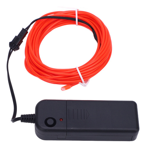 Luces El Wire, 2 Unidades, Rojas, 16,4 Pies/5 M, Se Pueden C