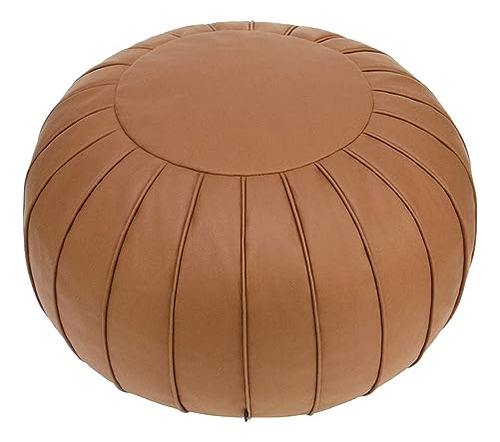 Round Ottoman Pouf, Large Bean Bag Floor Chair, Decorat...