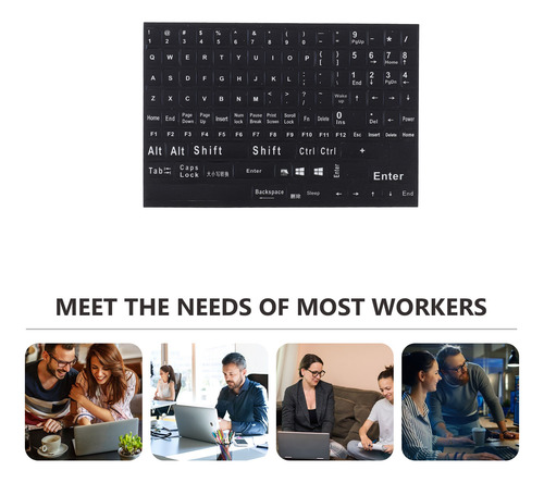 2 Hojas De Pegatinas Para Teclado Portátil Y Teclado De Orde