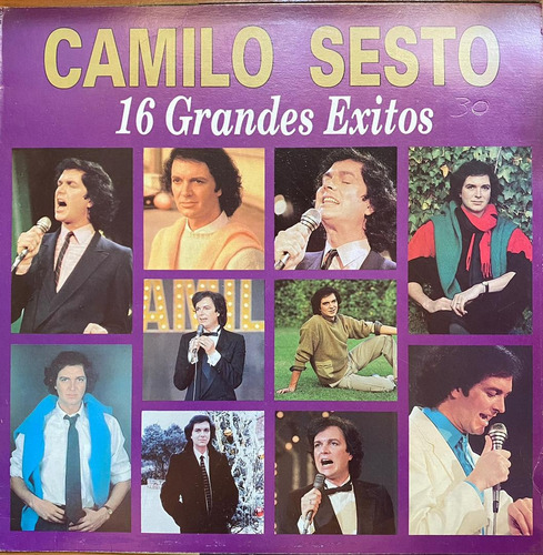 Disco Lp - Camilo Sesto / 16 Grandes Éxitos. Compilación