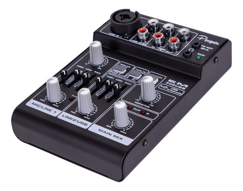 Consola Mixer Portatil 3 Ch Parquer Em-302usb