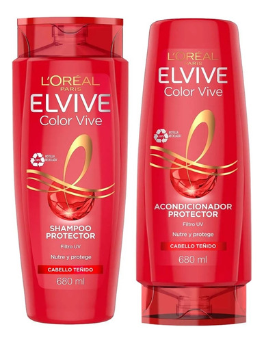 Pack Elvive Color Vive 680ml Shampoo + Acondicionador