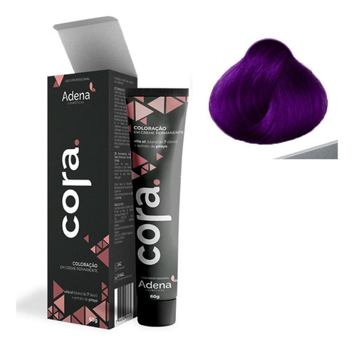 Tinta Cabelo Permanente Profissional Coloração Boa Fixação Tom Nº 66.226 Violine Intenso Roxo