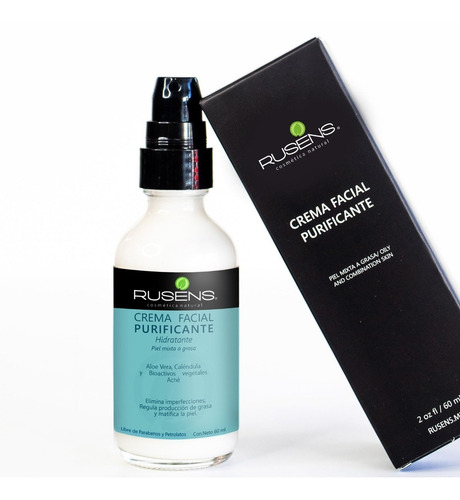 Imagen 2 de 5 de Crema Facial Purificante Rusens Antiacne 60ml Mixta Grasa