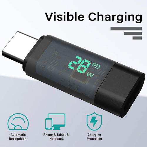 Adaptador Otg Tipo C De Carga Rápida Kkiuop Pd100w, Digital