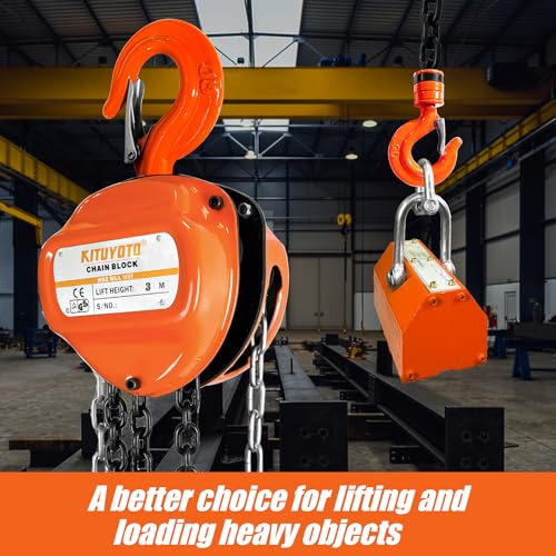 Elevador De Cadena 1/2 Ton G80 Capacidad 1100 Lbs Con Gancho