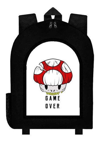 Mochila Negra Mario Bros Art#ar21