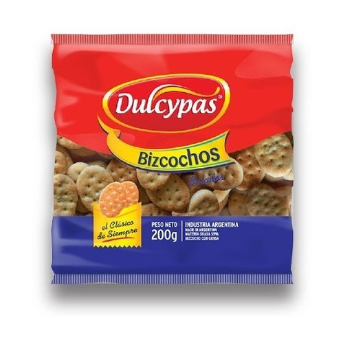 Bizcochos Dulcypas - Salados 200gr - Oferta Venta Caja X 25u