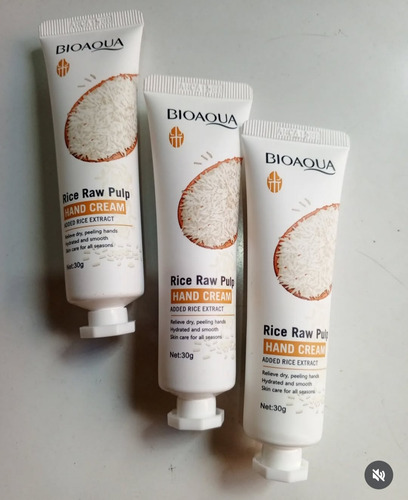 Crema De Arroz Para Manos Blanqueadora Humectante Bioaqua Neutra