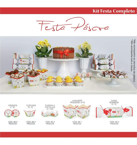 Kit Decoração Festa Completa Personalizada Tema Páscoa