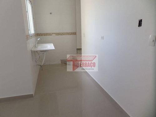 Cobertura Com 2 Dormitórios À Venda, 47 M² Por R$ 350.000 - Vila Pires - Santo André/sp - Co0730